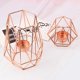 thumbnail image 4 of 2 piezas de Metal en forma de geométrico diseño té luz votiva candelabros, hierro hueco candelabros para la decoración del hogar de la boda, Sunnimix porta vela, 4 of 8