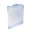 Blue, variant on Transparent Zipper File Folder with Metal Clip, A4 Paper Organizer for Exam Documents, Portable Waterproof Storage Pouch for Student School Supplies