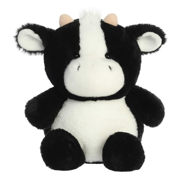 Aurora - Medium Black Stubez - 8.5" Moo Cow - Adorable Stuffed Animal