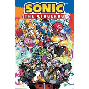 Sonice The Hedgehog - Gaming Poster (The Whole Gang) (Size: 24" x 36")