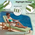 thumbnail image 5 of DTTRA Chaise Lounge Cushions Outdoor, 80 x 26 x 3 Inch, Waterproof Lounge Chair Cushion for Outdoor Furniture, Patio Lounger Pads with Removable Cover Ties Pillow for Pool, Garden Loungers, 5 of 7