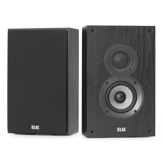 ELAC DB62 Debut 2.0 Bookshelf Speakers - Pair (Black Ash Vinyl