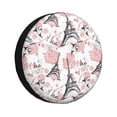 thumbnail image 1 of Fotbe Paris Funda de Llanta de Repuesto con Estampado, Engrosada, Ajuste Universal para Jeep, Remolque, RV, SUV, Camión-16 inch, 1 of 6