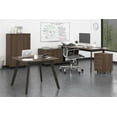 thumbnail image 2 of AX1 Square Meeting Table, Medium Brown, 2 of 9