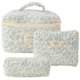 thumbnail image 2 of Makeup Cosmetic Bag 3 Pcs Cotton Quilted Makeup Bag for Women,G, 2 of 5