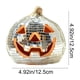 thumbnail image 3 of Farol de calabaza de Halloween con espejo y luces LED - Decoración de resina naranja y plateada, 12,5 cm, accesorio de escritorio para fiestas y festivales, decoración del hogar a pilas, 3 of 6