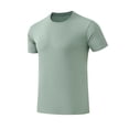 thumbnail image 5 of Luvrsol Big and Tall Men's T-shirts Solid Crew Neck Moisture Wicking Tops Short Sleeve Relaxed Fit Casual Tee S-4XL, 5 of 6