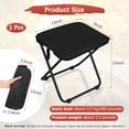 thumbnail image 3 of Taburete Plegable Portátil Uxcell para Camping, 13" Silla de Campamento Compacta [Negro], 3 of 7