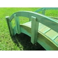 thumbnail image 3 of SamsGazebos Miniature Japanese Wood Garden Bridge, 25-Inch, Green, Treated, 3 of 3
