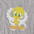 thumbnail image 2 of Looney Tunes Retro Tweety Women's T Shirt, Athletic Heather, Small, 2 of 6