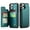 Green, variant on for iPhone 11 Pro Max Case with Card Holder, Wallet Case for Women Men with RFID Blocking, Durable Leather Kickstand Magnetic Clasp Shockproof Phone Case for iPhone 11 Pro Max