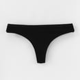 thumbnail image 2 of Swuxness Women's Seamless Stretch Thong Panty Solid Color Fashion Breathable Style Lightweight All Day Low Waisted Panties, 2 of 5