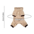 thumbnail image 3 of Cififendec Christmas Reindeer Pet Costume Onesie, 9.84", Soft Warm Hooded Animal Outfit for Xmas Cat Dog Holiday Dressing Up Styling, 3 of 7