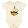 thumbnail image 3 of Inktastic Grandma Loves Me Grandchild Boys Baby Bodysuit, 3 of 5