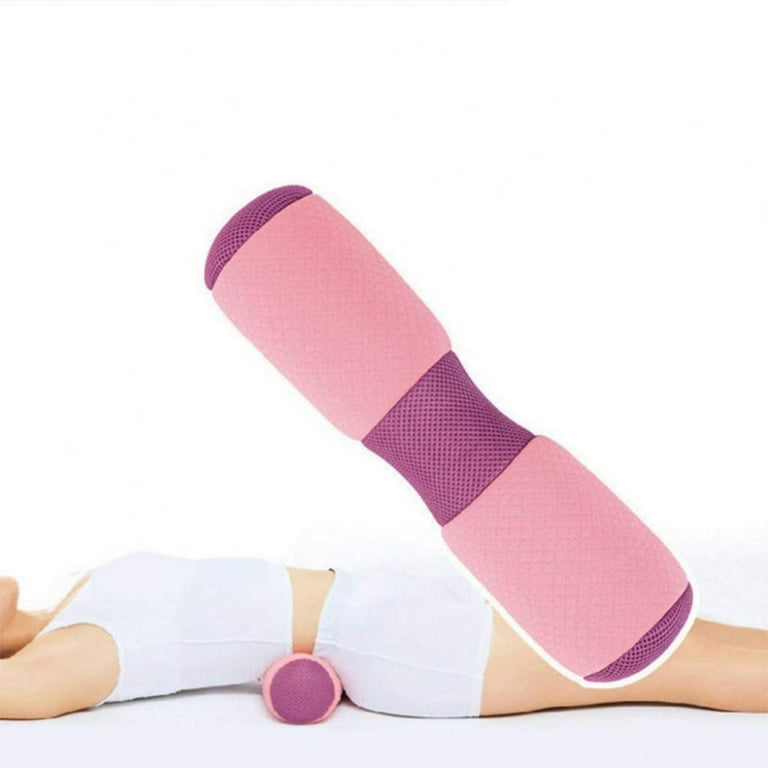 Leewadee Large Yoga Bolster – Shape-Retaining Tube Cushion for Meditation,  Bolster for Stretching, Made of Kapok