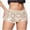 Beige, variant on Women's Sequin Sparkly Straight Leg Shorts Shiny Low Waisted Skinny Party Going Out Shorts (Silver,S)