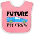 thumbnail image 3 of Inktastic Future Pit Crew Blue Race Car Boys or Girls Baby Bib, 3 of 4