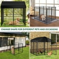 thumbnail image 2 of Dog Kennel, DOMIPET Large Dog Kennel for Outdoor, 4ft x 4.2ft x 4.5ft Heavy Duty Pet Crate with Oxford Cloth Roof, 2 of 8