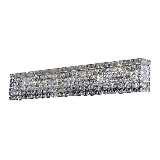 Elegant Lighting Maxime 30" 6 Light Royal Crystal Vanity Lighting