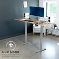 thumbnail image 2 of VIVO Electric Dual Motor 71” x 30” Standing Desk, Reclaimed Wood Top, Gray Frame, 2 of 3