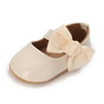 thumbnail image 4 of nvzhuang Baby Girls Moccasinss Bowknot Decor Soft Sole Flats Shoes  Non-Slip Summer Princess Shoes, 4 of 7