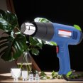 thumbnail image 4 of Pistola de calor eléctrica de 1800 W, dos ajustes de temperatura, pistola de aire caliente portátil de 110 V y 220 V con 4 boquillas para proyectos y manualidades de decoración del hogar, 4 of 9
