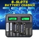 8 Slots LCD Display USB Chargeur de Batterie Intelligente pour Aaaa C Taille de la Batterie – image 1 sur 10