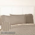 thumbnail image 3 of VHC Brands Ticking Stripe King Pillow Cases, Charcoal Gray, 21x40, Set of 2, 3 of 5