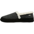 thumbnail image 7 of acorn women's moc with premium memory foam moccasin, dark charcoal heather ragg wool, large, 7 of 7