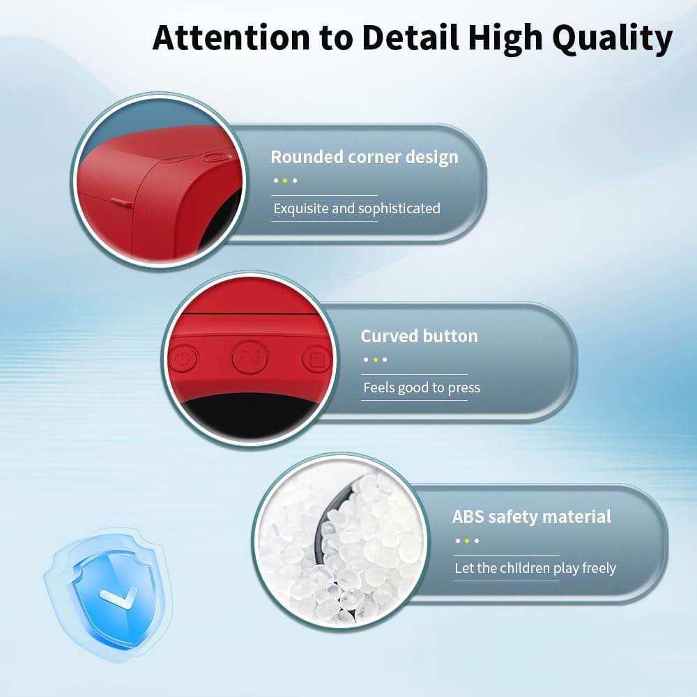 Smart Voice Sticker Printer with Screen, Portable Inkless Thermal Label Maker, Mini Rechargeable DIY Sticker Machine for Home, School & Office, Students, Teachers & Creative Users