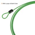 thumbnail image 4 of Uxcell 2.5mmx2m Coated Security Steel Cable Luggage Lock Wire Rope Double Loop Green 2 Pack, 4 of 5