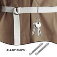 thumbnail image 3 of Minkissy 2PCS Mini Carabiner Clip Grey Corrosion Resistant Keyring Accessory, 3 of 8