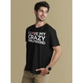 thumbnail image 3 of Old Glory Mens I Love My Crazy Girlfriend Short Sleeve Graphic T Shirt, 3 of 6