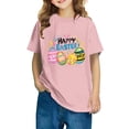 thumbnail image 2 of Annhoo Toddler Easter Tops Unisex Cotton Crewneck Print Graphic Boys Girls Short Sleeve Shirts Casual Clothes, 2 of 8