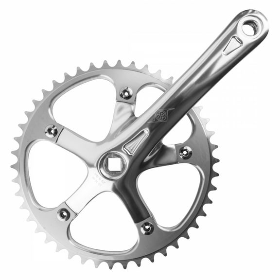 Origin8 Track/SS Crankset 165x46 Aluminum 103mm JIS Square Taper Silver