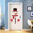thumbnail image 1 of Gwong Decoración hogareña Etiqueta engomada de la puerta del patrón del muñeco de nieve Fácil de pegar PVC Navidad Ambiente Etiqueta de la pared Decoración del hogar Gwong 21085408, 1 of 6