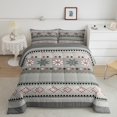 thumbnail image 2 of Feelyou Hippie Tribal Aztec Bedding Comforter Set, Chic Sliver Abstract Twin Comforter Sets, Teens Adult Women Men Reversible Bedding Set, Luxury Bedroom Decor, 2 Pieces, 2 of 8