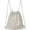 Beige White, variant on Khaki Woven Crochet Drawstring Backpack, Women Boho Travel Commuting Backpack, 1 Pc