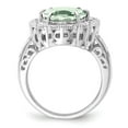thumbnail image 2 of Sterling Silver Rhodium Green Quartz Ring QR3281AG, 2 of 5