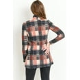 thumbnail image 4 of Plaid Shawl Collar Maternity Tunic Sweater, 4 of 4
