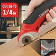 thumbnail image 5 of Stalwart 4V Cordless Electric Scissors - Rotary Cardboard Cutter, Red, 5 of 7