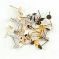thumbnail image 4 of U8MO 200 Flat Blank Pad 4mm 8mm 10mm Earring Ear Post Stud with Stopper Findings-10mm-Golden, 4 of 9