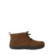 DF BY DF Mens Microfiber Suede Boot w/Tie Slippers