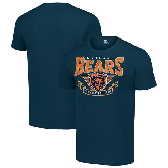 Men's Starter Navy Chicago Bears 80s Inspired Team Logo T-Shirt