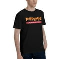 thumbnail image 2 of Popeyes Logo Men'S Basic Short Sleeve T-Shirt Vogue Black Small, 2 of 8