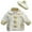 Ivory/ Beige, variant on B-One Kids Girls Soft Faux Fur Jacket with Beret Hat, Toddler Girls, Size 2T, Khaki