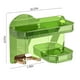 thumbnail image 3 of Estante de almacenamiento para baño Montaje en pared Plástico engrosado Instalación no perforante | Estante organizador para baño | Verde | Barandilla elevada | Diseño de particiones | 1 pieza |, 3 of 8