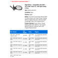 thumbnail image 2 of Right Mirror - Compatible with 2007 - 2013 GMC Yukon XL 1500 Sport Utility 4-Door 2008 2009 2010 2011 2012, 2 of 2