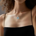 thumbnail image 3 of SOULMEET Evil Eye Necklace 925 Sterling Silver Evil Eye Pendant Lucky Protection Dainty Third Eye Charm Jewelry All Seeing Eye Necklace Birthday for Women, 3 of 10