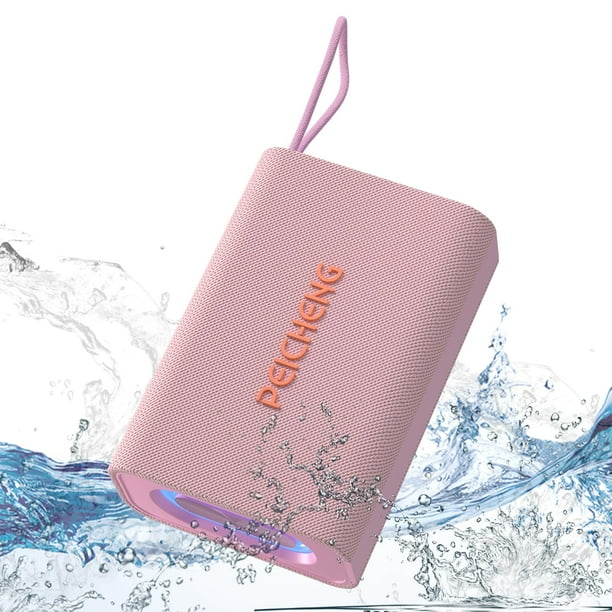 Altavoz Bluetooth PEICHENG portátil impermeable con luces RGB